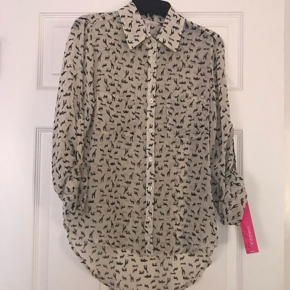 NWT Xhilaration Collared Blouse